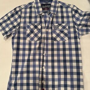 Super Dry Blue Plaid shirt almost never worn